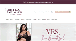 Desktop Screenshot of lorettasintimates.com